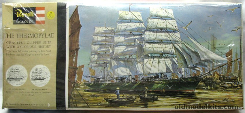 Revell 1/96 The Thermopylae Clipper Ship with Sails - 3 Feet Long, H390 plastic model kit